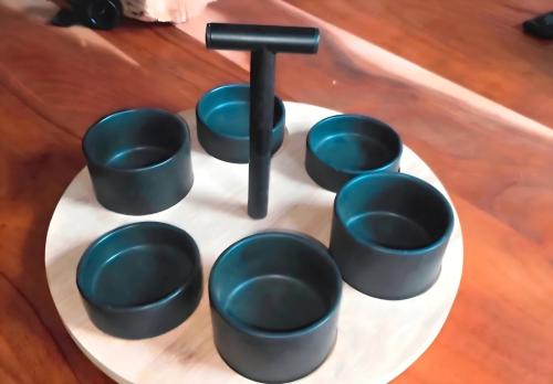 Gusta serveer plateau draaibaar tapas hapjes