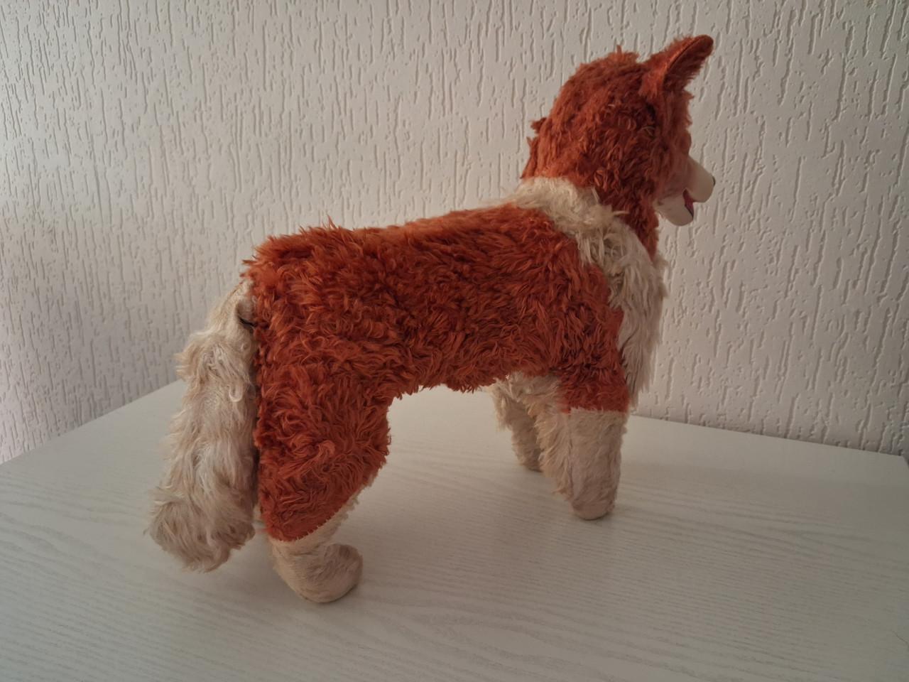 Vintage rubberface Originele Lassie knuffel