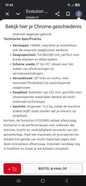 Afkortzaag (multimaterialen)met ondestel