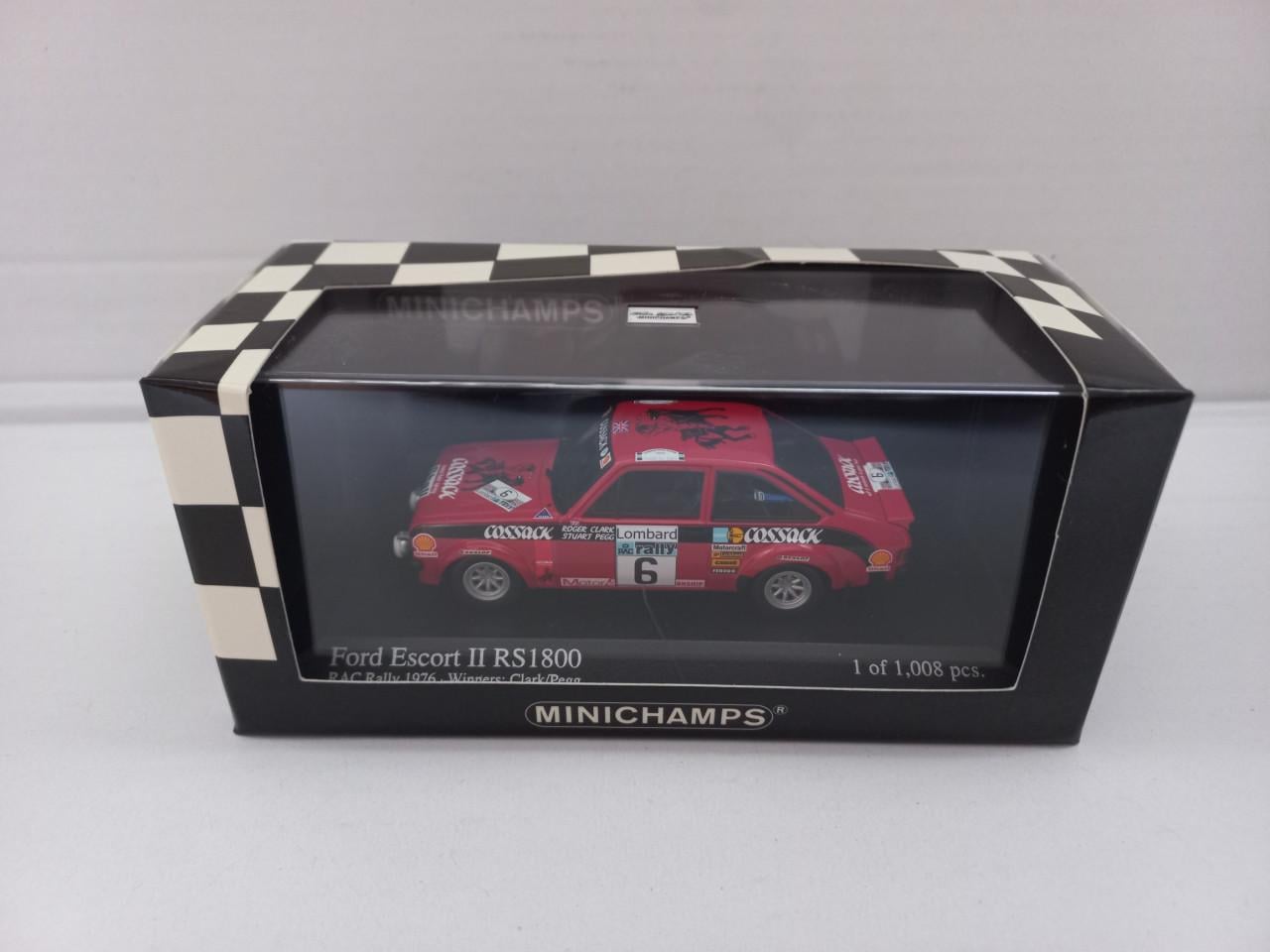 Te koop modelauto 1:43 WRC rally ford escort ll