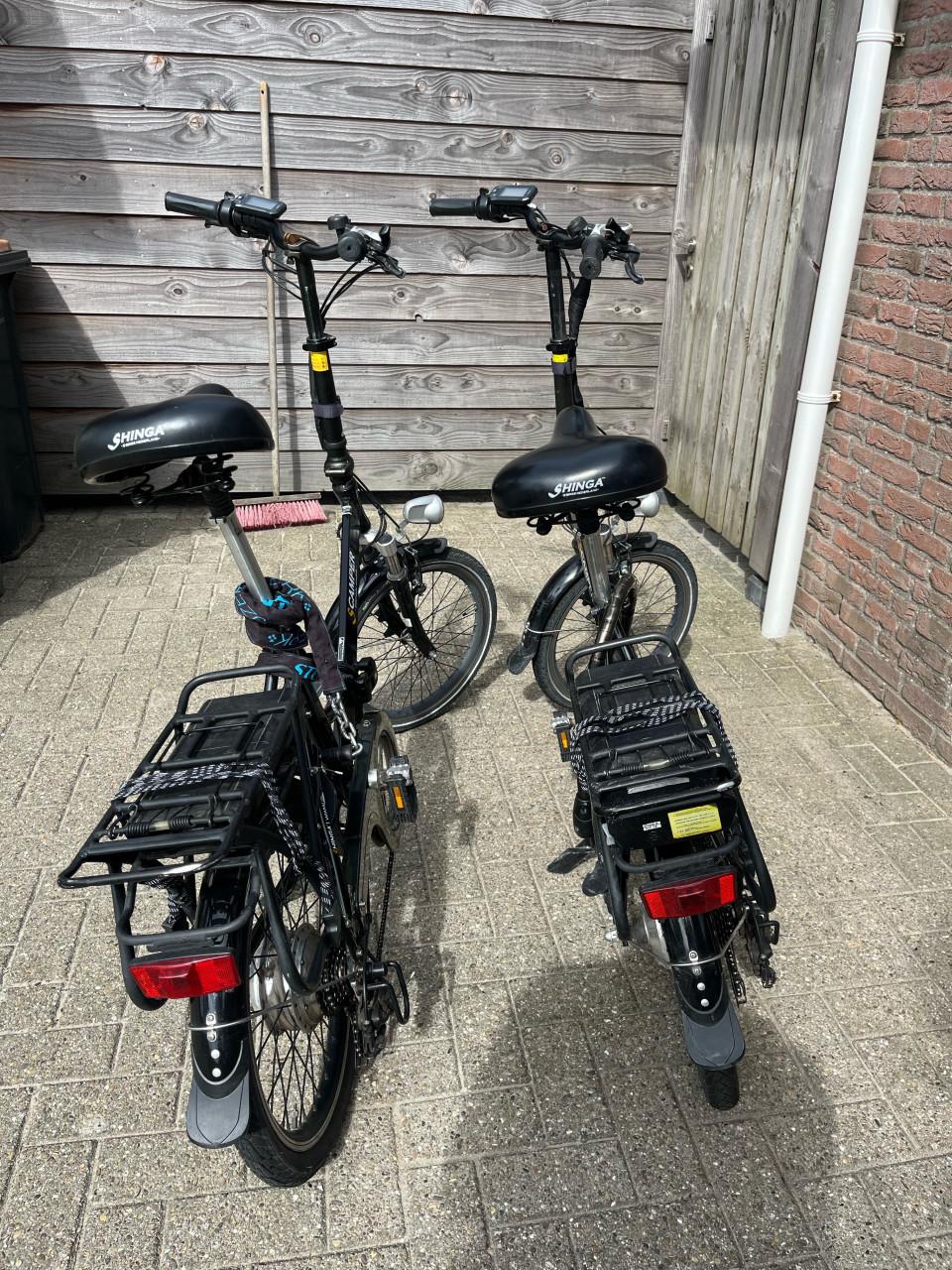 2 elektrische vouwfietsen S-Camper – compact en handig