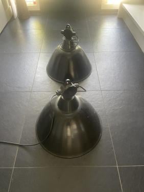 Industriele lamp - zwart