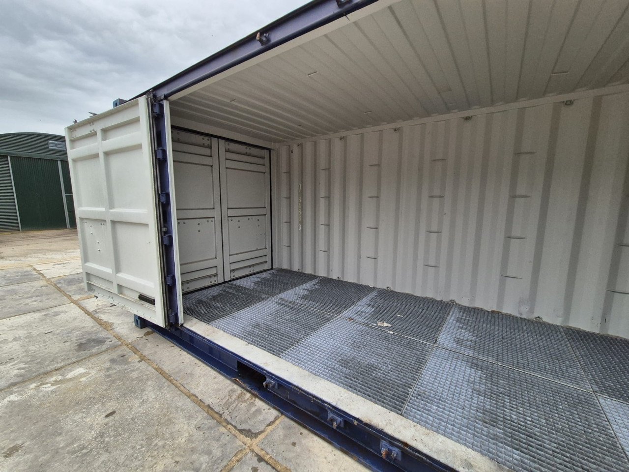 20ft openside opslag / chemiecontainer met opvangbak
