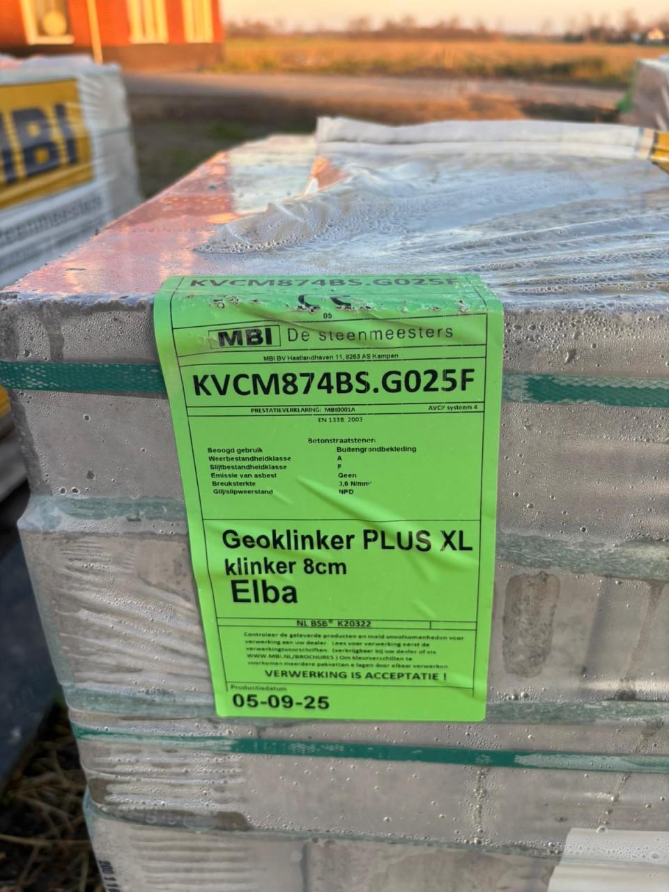 4 pallets Geoklinker Plus XL Elba