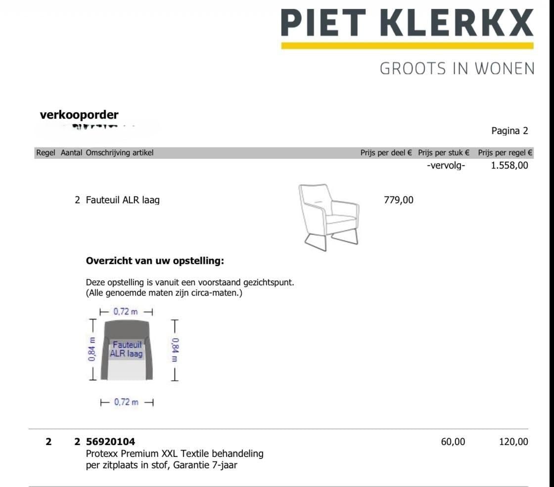 2x fauteuil Piet Klerkx