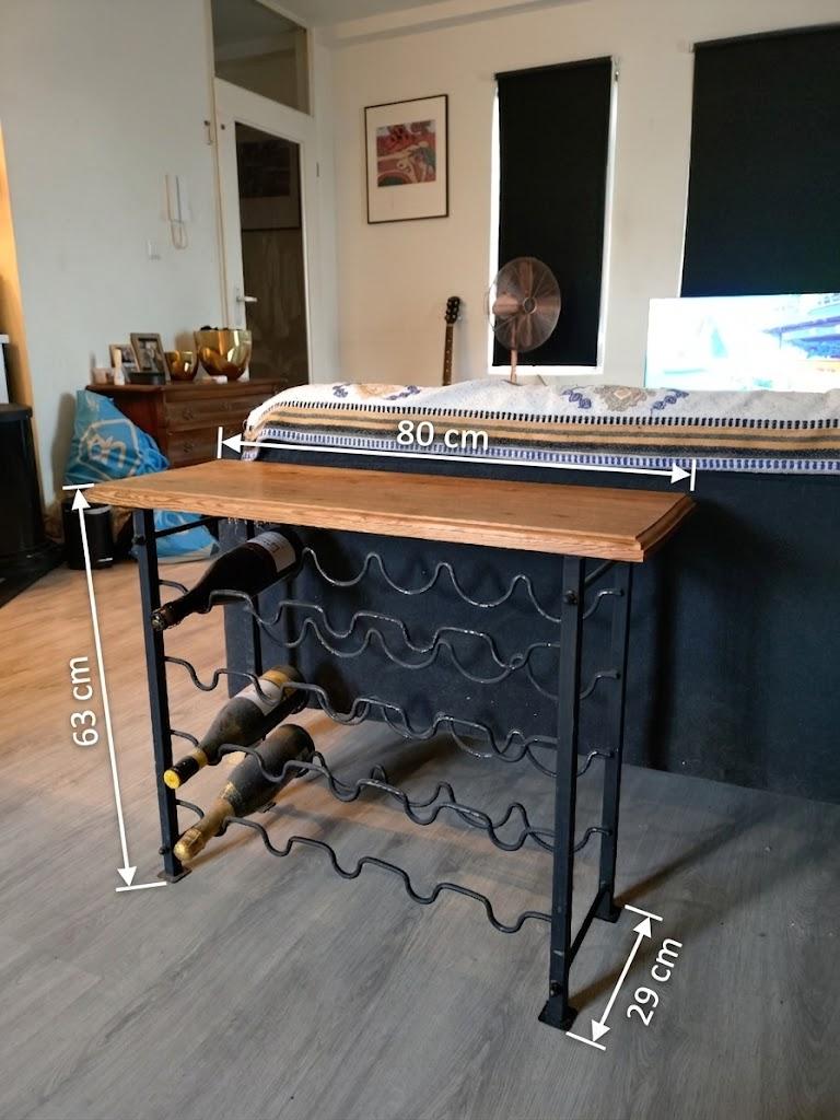 Wijnrek van staal te koop! (20 flessen)