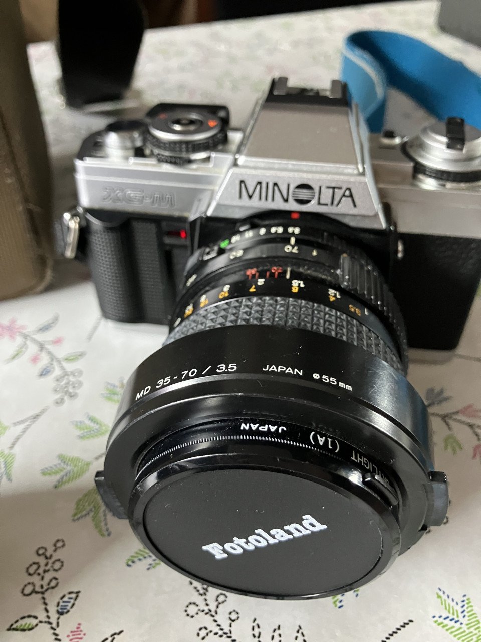Minolta camera met originele tas en 2 lenzen