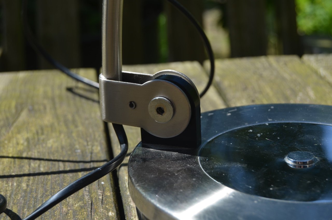 Mooie metalen Bureaulamp in prima staat. Luigi Ferro, Italiaans?