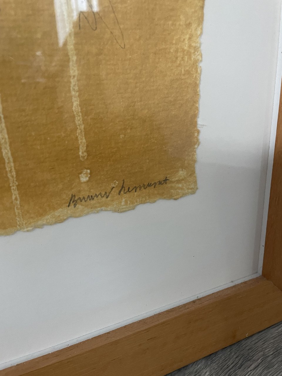Kunstwerk ets Bernard Remusat Frans abstract