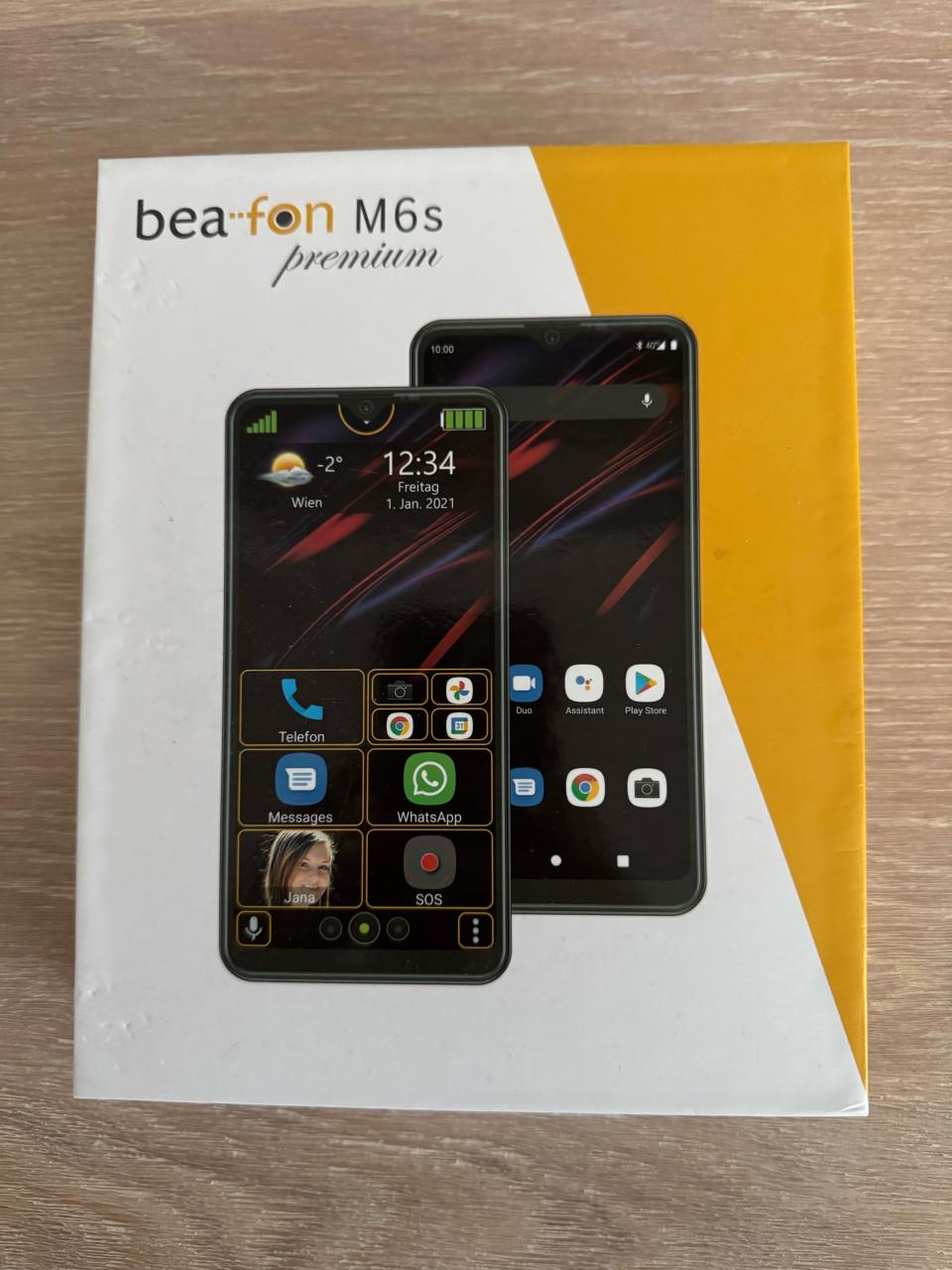 Beafon M6s Premium Seniorentelefoon, compleet met doos en accessoires