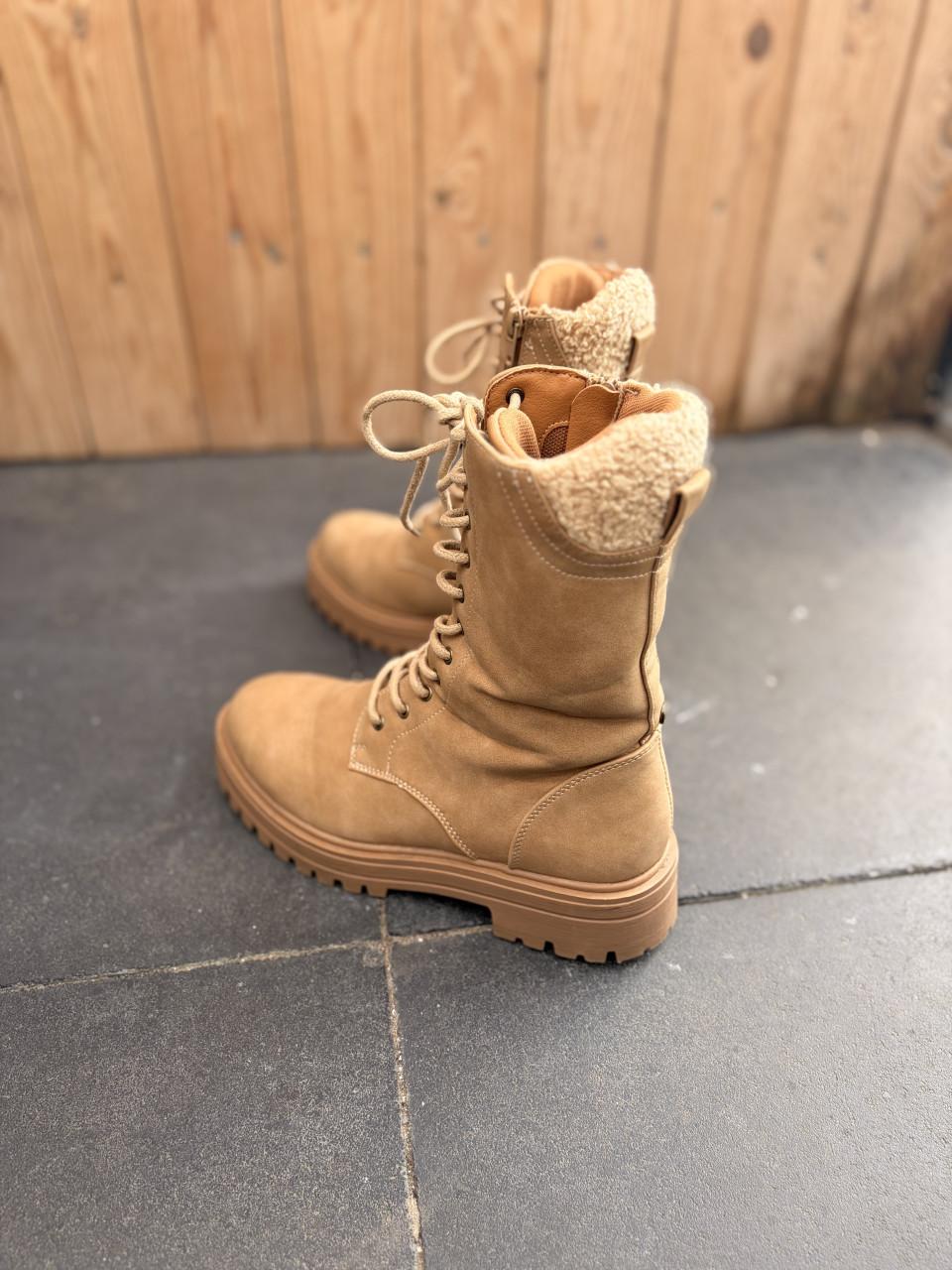 Dames boots enkellaarsjes maat 36 – beige/camel 🤎