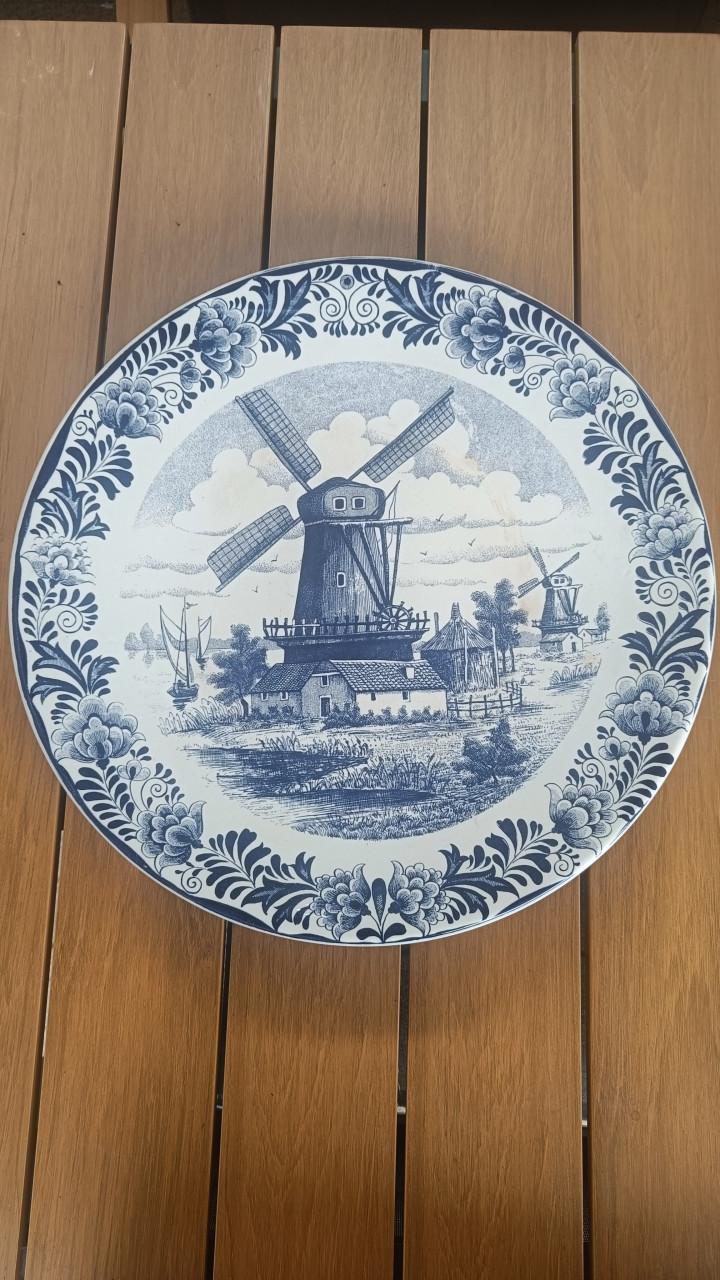 4 Delfts blauwe borden