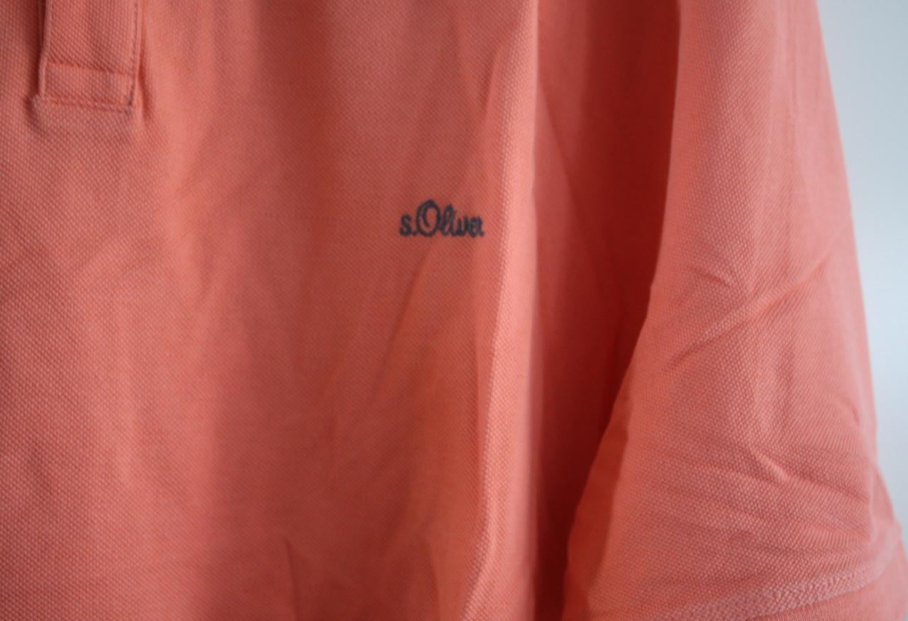 Oranje roze polo maat 3xl