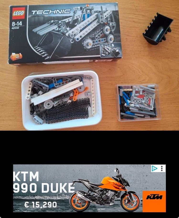 Technic LEGO 42032 sneeuwschuiver / bulldozer