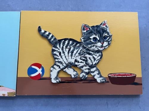 Houten vintage puzzel