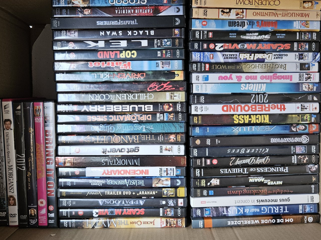 Grote hoeveelheid DVD's