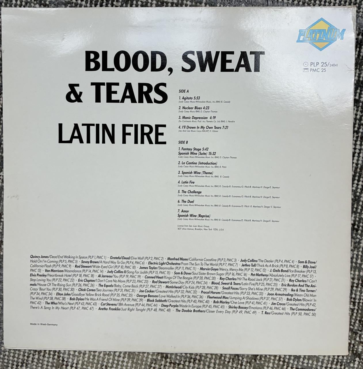 Bloos Sweat and Tears