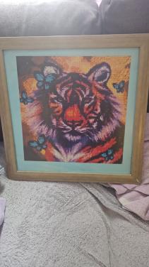 Mij daimojd painting schilder van een leeuw