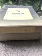 Oude schoolstempels van landkaarten