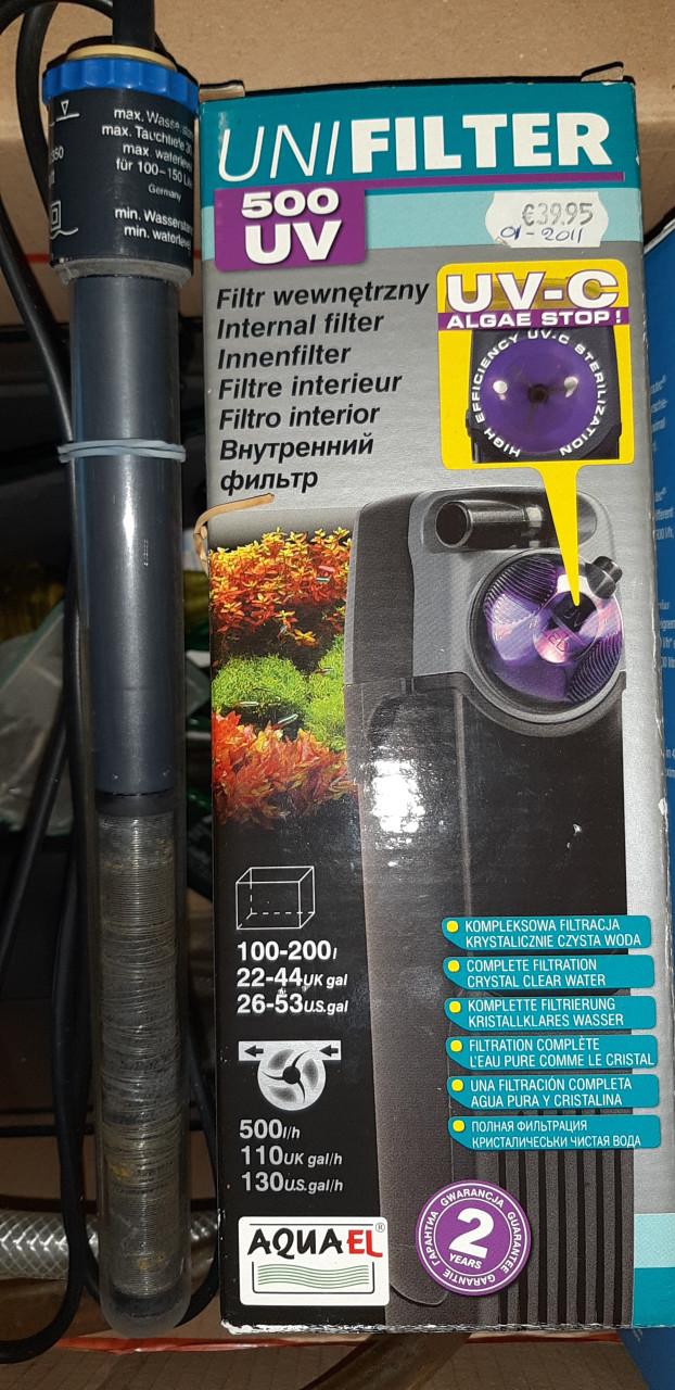 Leeg aquarium + spullen