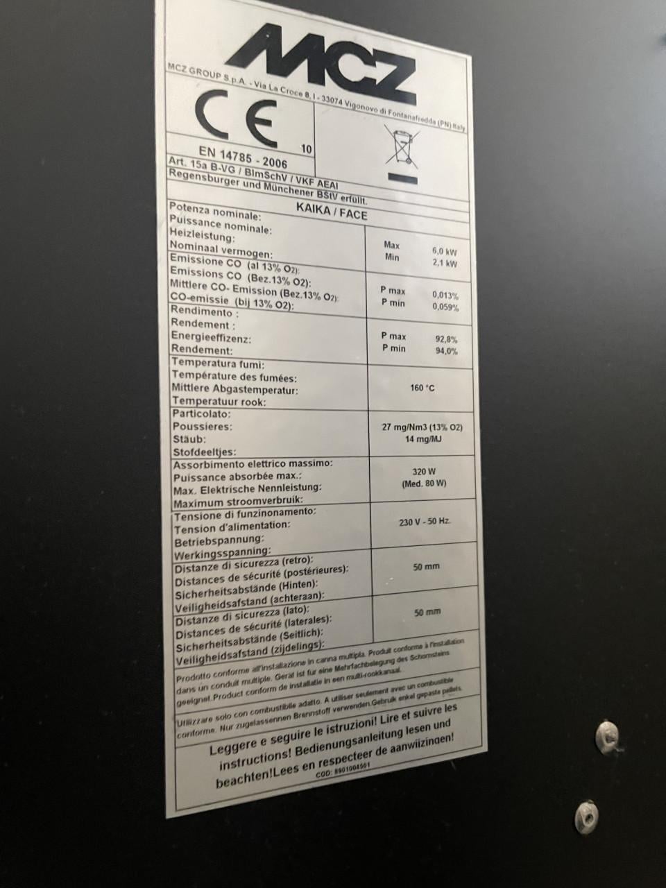 Prima goedwerkende pelletkachel