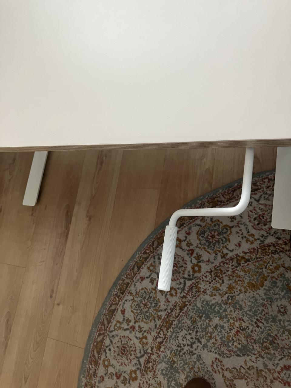 SKARSTA Bureau zit/sta, wit, 120x70 cm