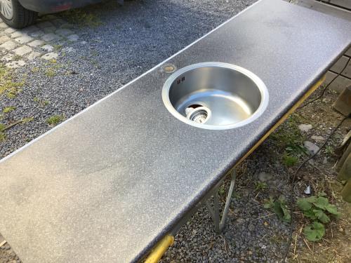 Aanrechtblad met spoelbak