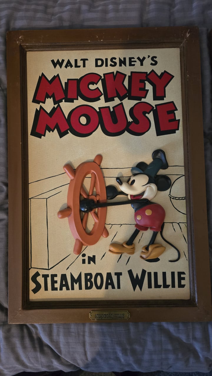 Zeldzame KAZAMA 3D art Mickey Mouse