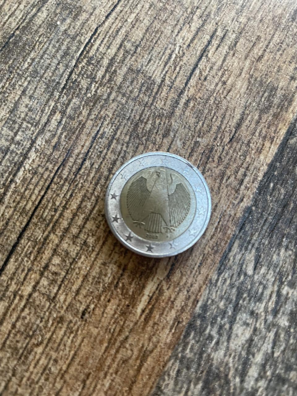 2 euromunt Duitsland Arend 2002 Zeldzame/speciaal A+D