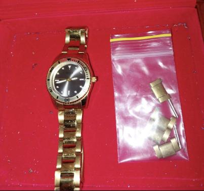 STALEN GOLDPLATED DAMESHORLOGE