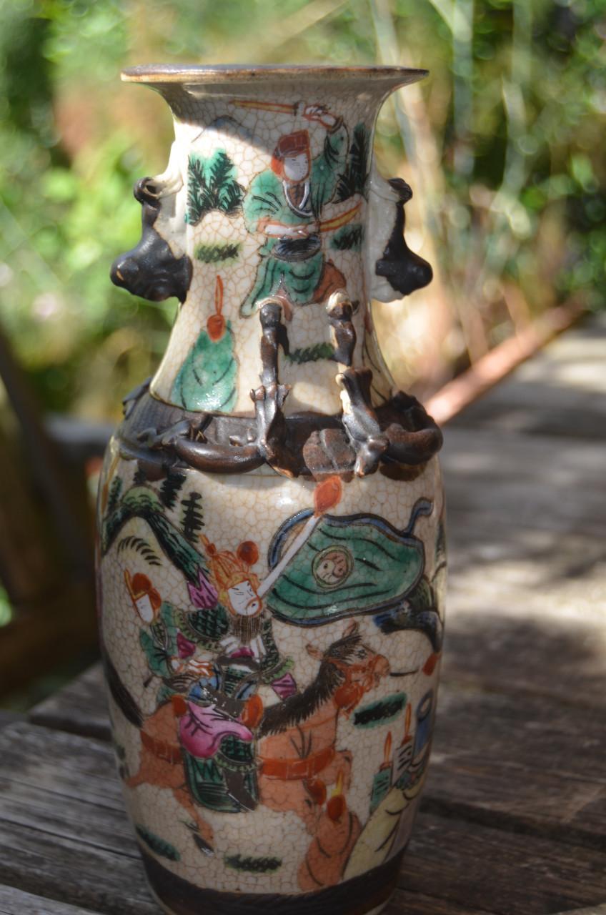 Nanking Chinese vaas / pot 19e eeuws