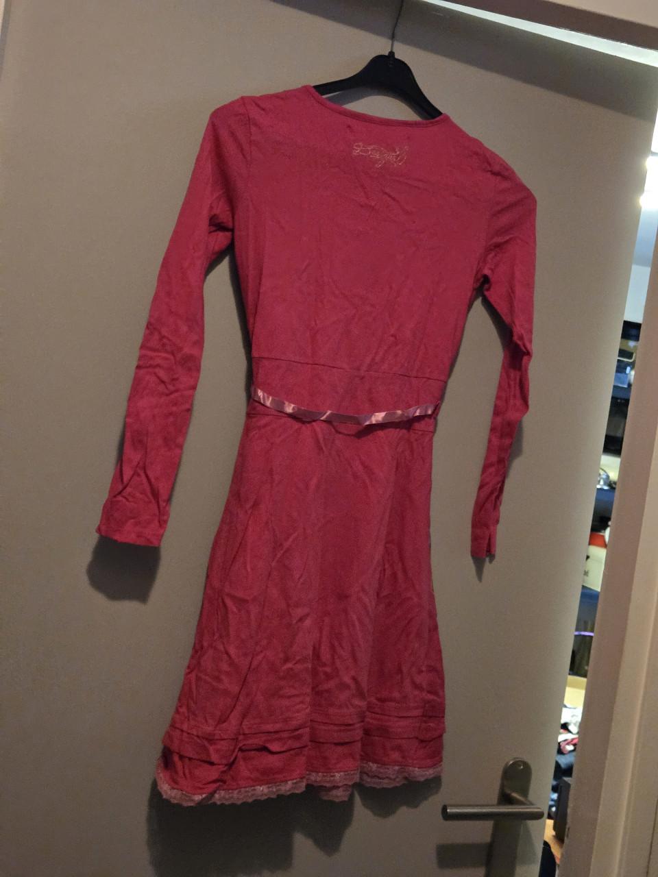 Roze Desigual jurk voor meisjes, maat 11-12 jaar.
