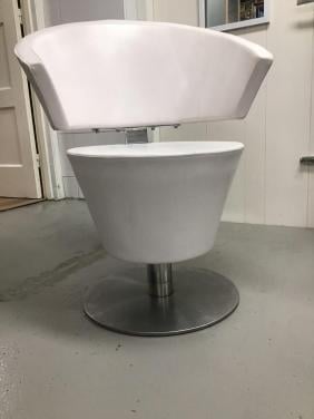 Kapperstoel wit