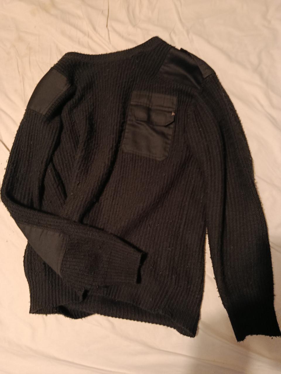 Commando trui zwart Maat L