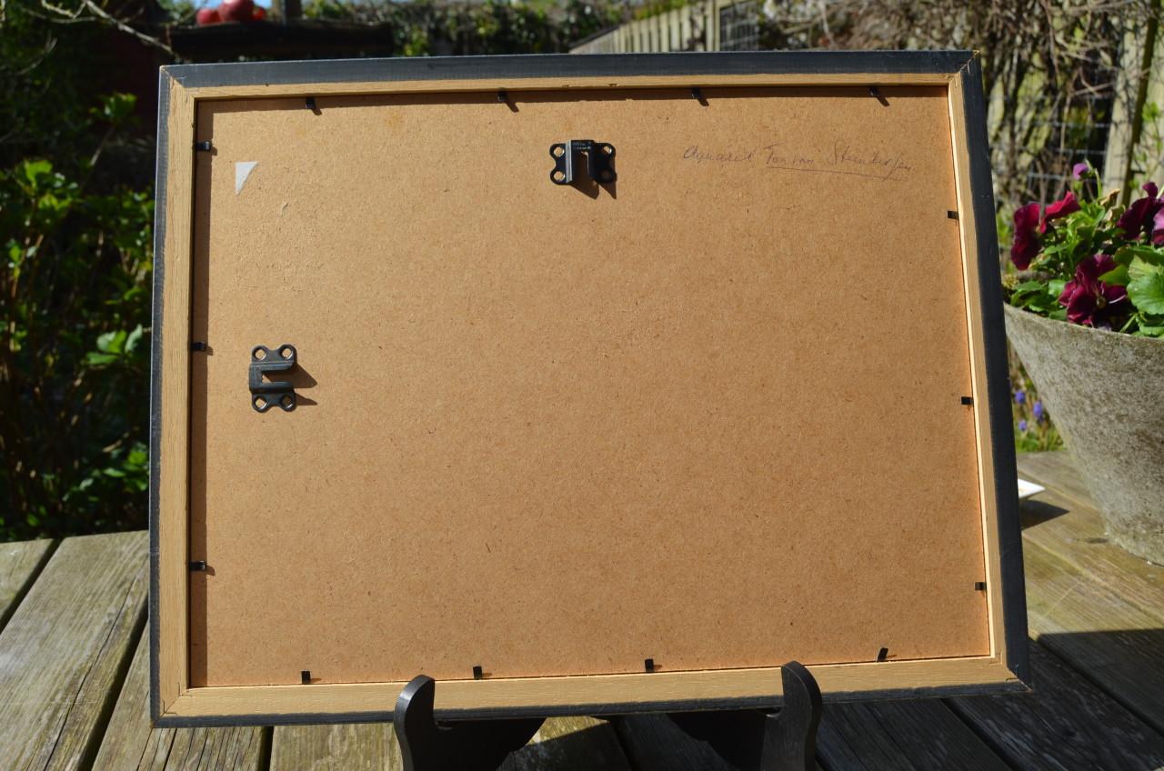 Aquarel Ton van Steenbergen Molen, gesigneerd