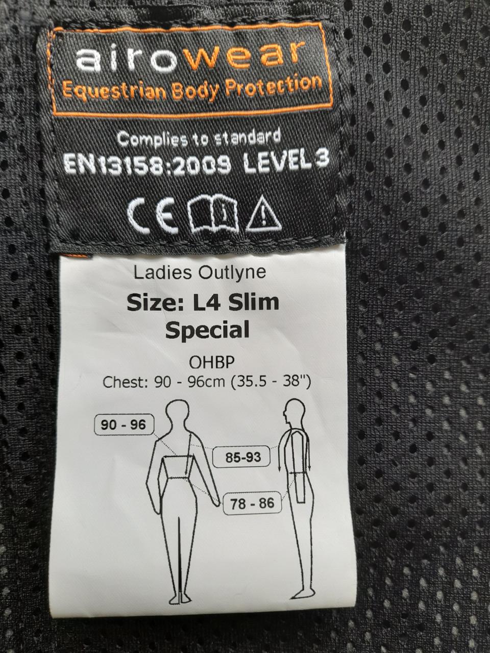 Bodyprotector Airowear Ladies Outlyne L4 slim