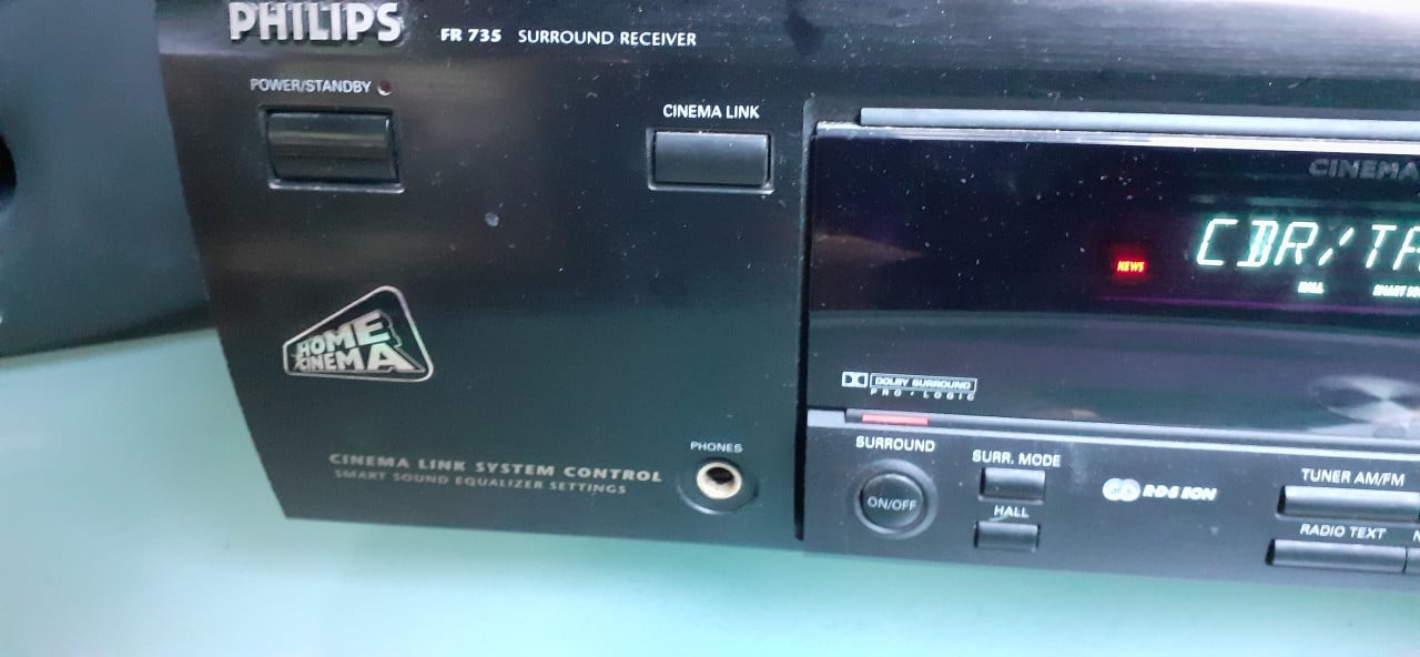 Stereo reciever philips FR 735 met boxen en afstandbediening
