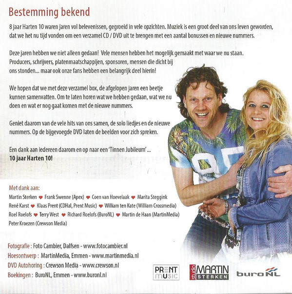 Harten 10 ‎– Bestemming Bekend 2cd/1dvd