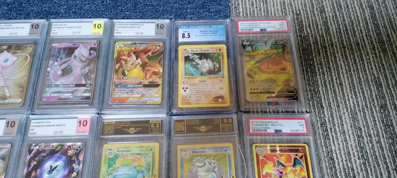 Pokemon slabs graded kaarten