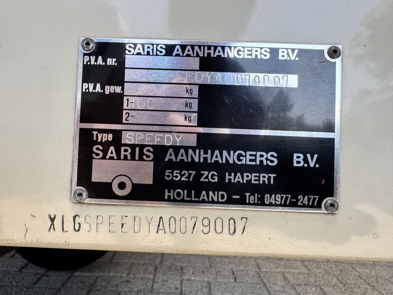 Saris Bagagewagen, type Speedy, met deksel