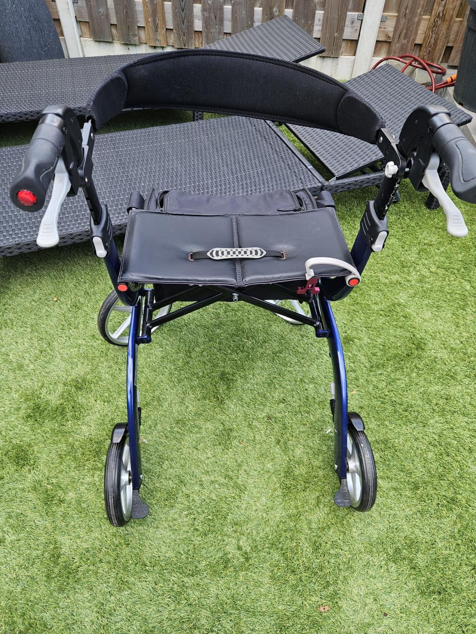 ZGAN Travixx Deluxe Rollator Donkerblauw MAAT S