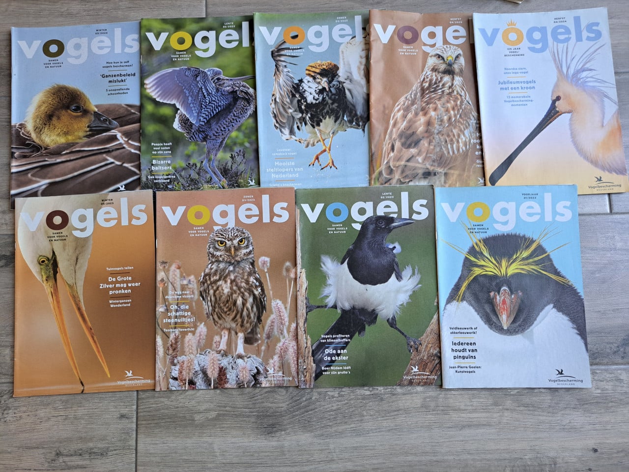 9x Vogels