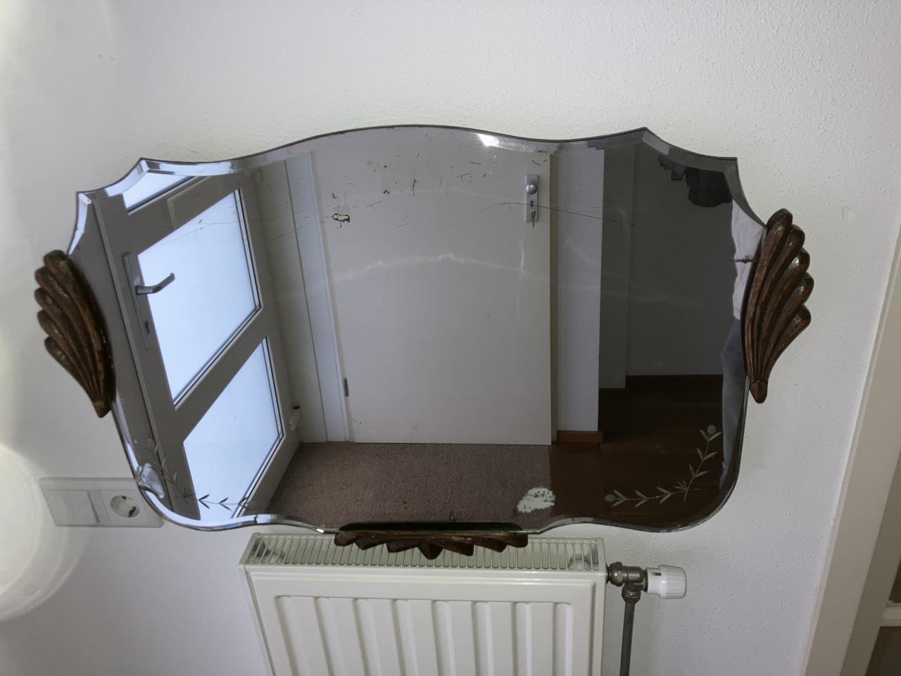 Vintage spiegel jaren ’20 Amsterdamse school