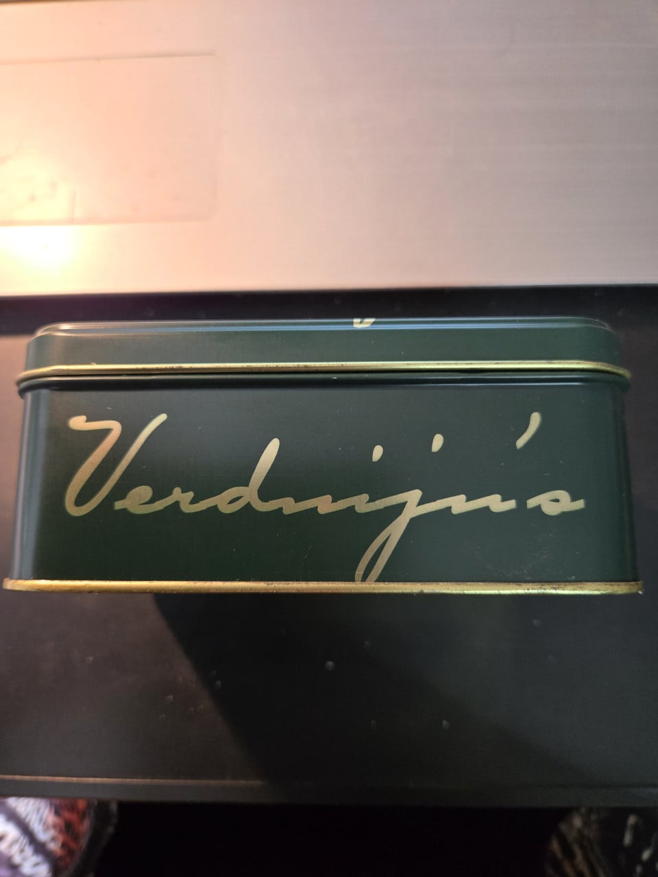 Blikje van Verduijn's Fine Biscuits,13.5 x 9.5 x 5.7 cm