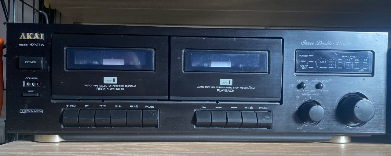 Akai dubbel cassettedeck