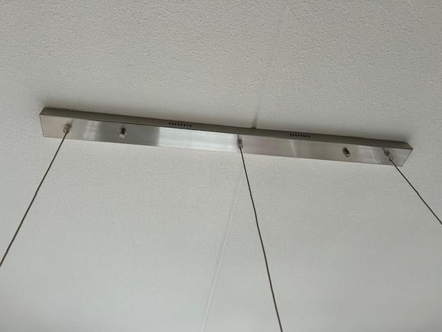 Moderne hanglamp met rvs en glas