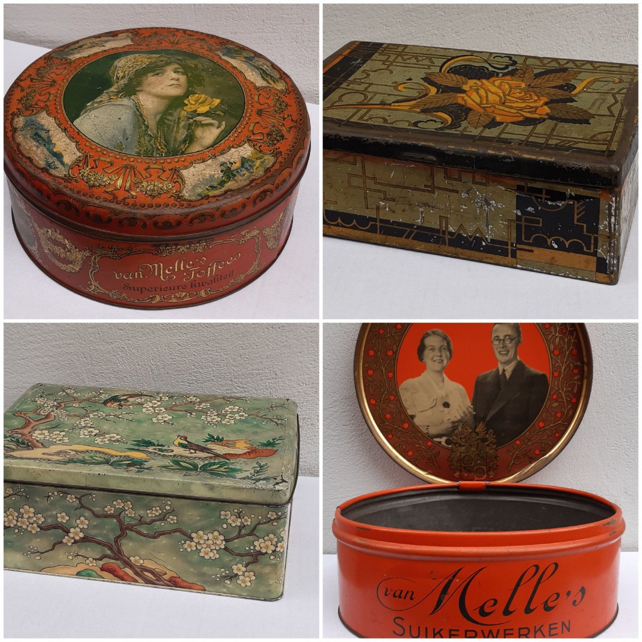 Art deco blik van Melle suikerwerken Breskens