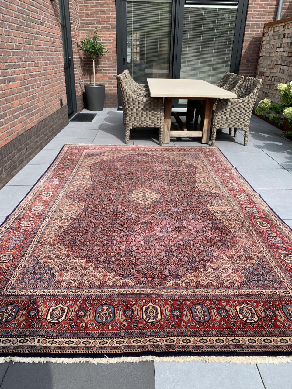 ✨Super Gaaf Handgeknoopt Vintage Vloerkleed✨Zuiver Scheerwol✨