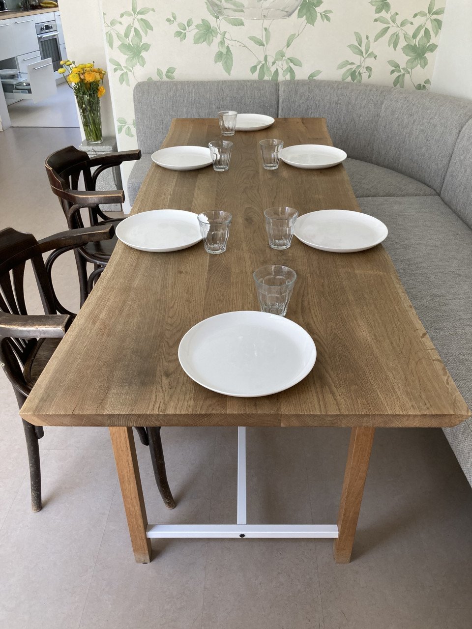 Eettafel licht eiken