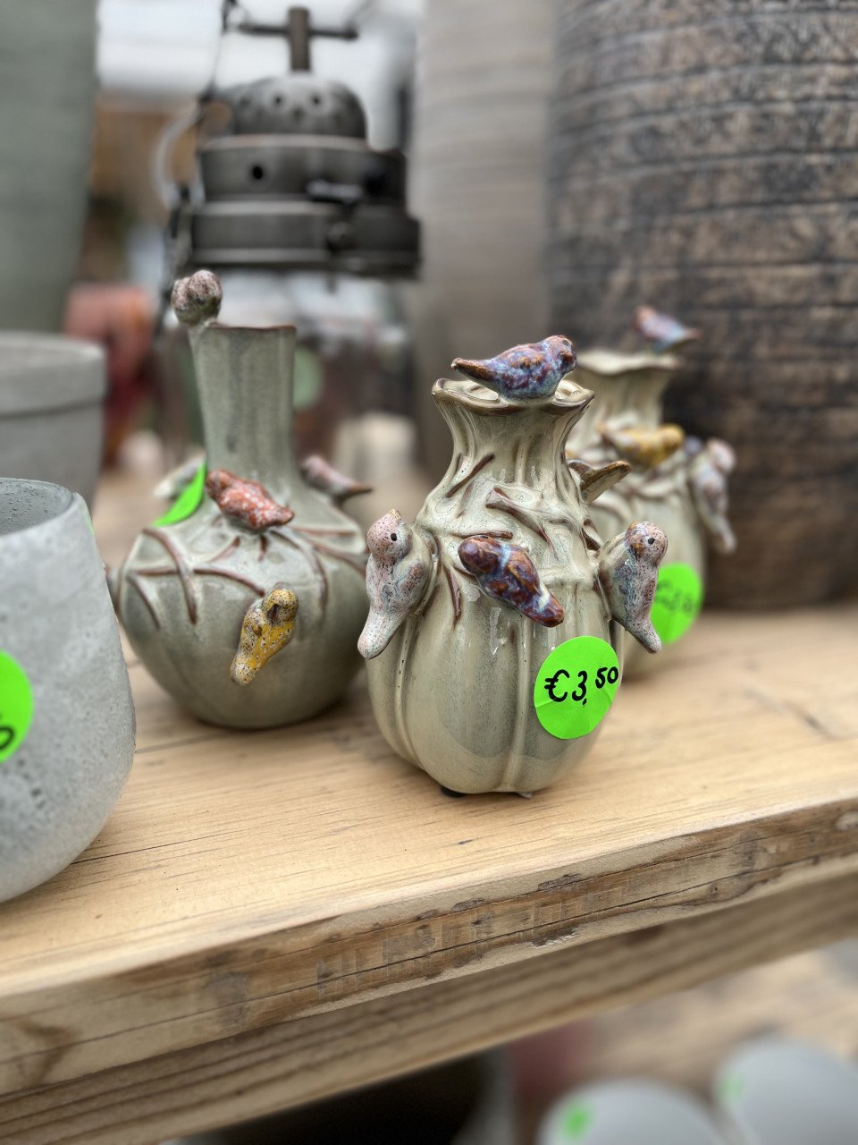 Diverse binnenpotten en decoratie